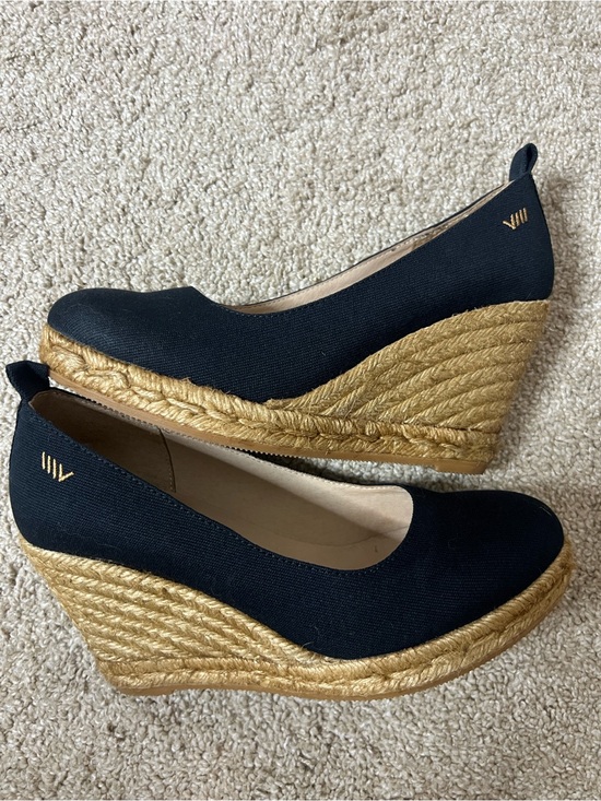 Viscata Barcelona Shoes - 🍋🍸🇪🇸👠Viscata BarcelonaNavy Blue Women's Canvas Espadrille  Wedges